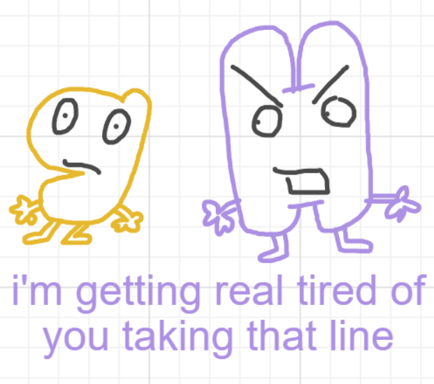 A panel from Running Duos, episode four of the Board Boards object show by Furretwalk/WalkingFurret.